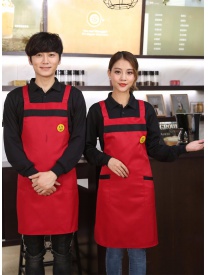 H寬帶圍裙 紅色