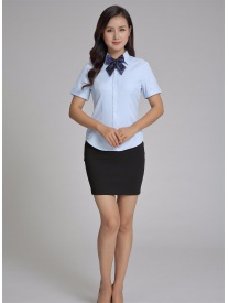 女式短袖襯衣 淺藍(lán)色