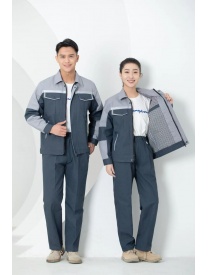 FB002 鐵灰拼淺灰格子里布